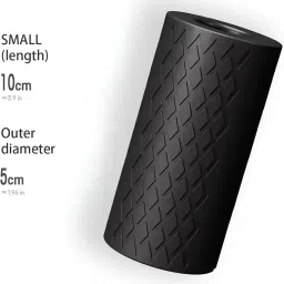 Borbo Pair Of Soft Dumbell Grips|Fat Bar Grip Fit Standard Barbell, Soft Silicone Dumbell Handles For Gym, Heavy-Duty Fat Grip for Enhanced Strength Training – Ultimate Grip Enhancement for Weightlifting and Fitness, Barbell Grip- Black image 1