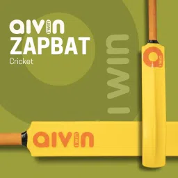 Aivin Zapbat Cricket Bat | Durable Plastic | Full Size (34 x 4.5 Inch) | Comfortable Rubber Grip | Lightweight | All Ages | Indoor/Outdoor Play image 1