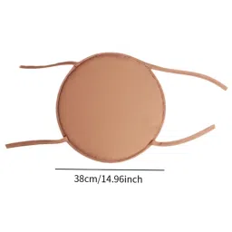 THE STYLE SUTRA Round Chair Cushion Floor Pouf Mat Chair Pad for Tea Ceremony Bedroom Office Brown 38 cm image 5