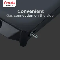 Preethi Alya 2.0 Burner Glass Top Gas Stove | ISI Certified | 5-Year Warranty on Glass & Burners image 4