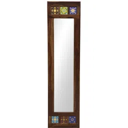 woodenmood Brown Sheesham Wood Fame Full Length Mirror image 2