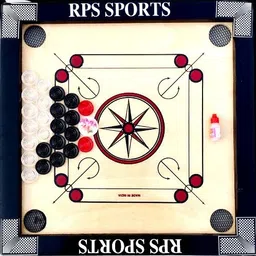 rps sports with 24 Transparant Coins+Striker & Powder 4 cm Carrom Board-picture-11