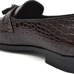 g l trend Party Wear Patent Leather Slip-On Mocassin Tassel Shoe for Men Slip On For Women image 5