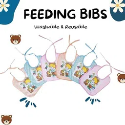 wagwanfly Bear Bibs, Set of 6 | Bibs for Baby Boy's & Girls | Infant Apron-picture-17