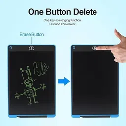 hk toys 6.5 Inch LCD Writing Tab | Screen, Drawing, Playing, Handwriting (Random Colour) image 3