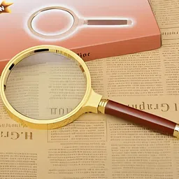 clearo Golden 80mm 4X Handheld Magnifier – High-Power Study Lens for Kids & Students 4X Hand-held Magnifying High Power-picture-10