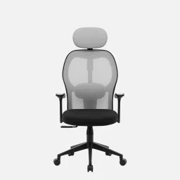 green soul Yoga Breathable Mesh High Back Ergonomic Office Chair in Grey Colour image 4