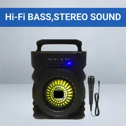 FRONY 301 (PORTABLE BLUETOOTH SPEAKER) with Karaoke Mic, 6Hrs Playtime UV3 5 W Bluetooth Laptop/Desktop Speaker-picture-17