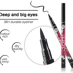 hidden beauty PROFESSIONAL White Matte Kajal Auto Eye Pencil White & Black sketch eyeliner image 4