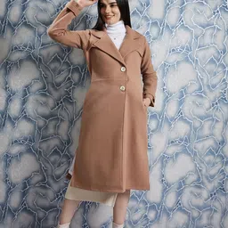 athena Wool Solid Coat For Women image 3