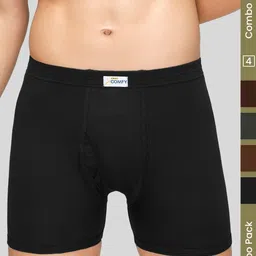 AMUL COMFY Men Pack Of 4 Cotton Trunks-picture-41