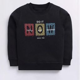 Hopscotch Boys Black Cotton Sweatshirts-picture-34