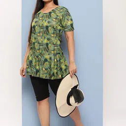 BAESD Printed Swimming Dress image 2