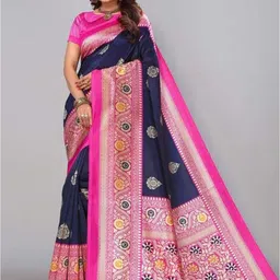HERE&NOW Paisley Art Silk Saree-picture-27
