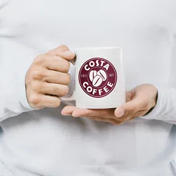 Mr UVD Maroon &White Graphic Printed Ceramic Matte Mug 350 ml image 4