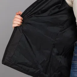 ELLIPSE Women Hooded Solid Sherpa Jacket image 5