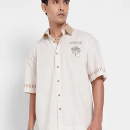 7 Alt by Pantaloons Spread Collar Casual Oversized Pure Cotton Shirt-image-82