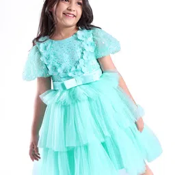 Mark and Mia Girls Self Design Fit & Flare Dress-image-54