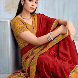 LeeliPeeri Designer Poly Chiffon Saree image 3