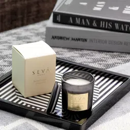 Seva Home Black & Gold-Toned 1 pieces Jar Candle image 3