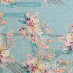 PAMPER YOURSELF Floral Zari Linen Blend Saree image 2