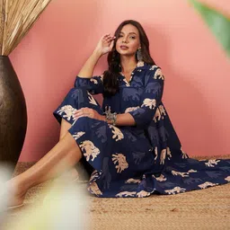 KALINI Print A-Line Dress image 5