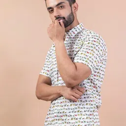 OMSHARDA Men Comfort Printed Casual Shirt image 5