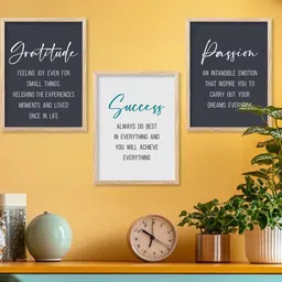 walllane Motivational Wall Art With Frame Home Decor Wall Painting For Living Room Office Bedroom-picture-11
