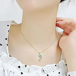 Octagon hub Gold-Plated Necklace image 5