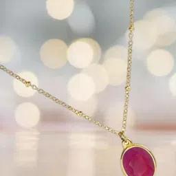GenZcomplex Gold-Plated Oval Pendants-picture-28