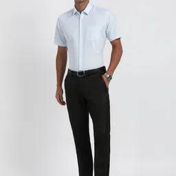 Peter England Checked Spread Collar Formal Shirt image 2