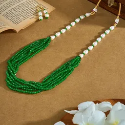 TEEJH Gold-Plated Chakra Beaded Jewellery Set-picture-36