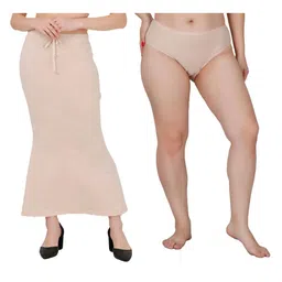 FEMULA Women Fishcut Stretchable Saree Shapewear With Brief-picture-37