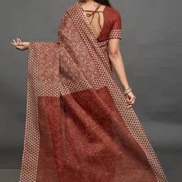 Rani Saahiba Ethnic Motifs Pure Cotton Block Print Saree image 4