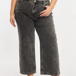 Aadvi Fashion Women Smart Relaxed Fit High-Rise Heavy Fade Stretchable Jeans image 4