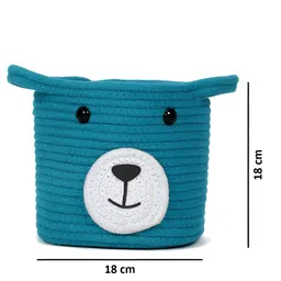 Myntra Elegant Homes Blue & White Foldable Foldable Multi-Utility Organiser image 5