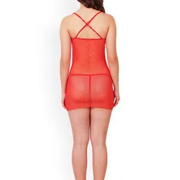 lola  dola Lola Dola Women Strapless Net Baby Doll image 3