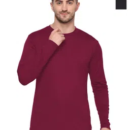 TQH Men Pack of 2 Dri-FIT Solid Round Neck Slim Fit T-shirts-image-71