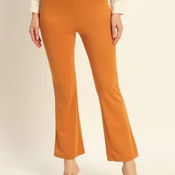 Deewa Women Urban Slim Fit High-Rise Bootcut Trousers-picture-14