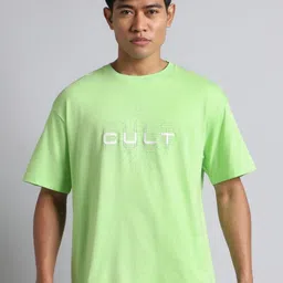 CULT Men Lime Cult Brand Carrier Graphic T-shirt-picture-26