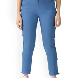 Ira Collections Women Comfort Mid-Rise Stretchable Regular Fit Jeans-image-55