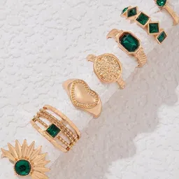 Arzonai Boho Bold Trending Modern Rings Set-picture-16