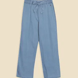 Allen Solly Junior Girls Mid-Rise Regular Fit Trousers-picture-38