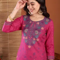 Hemkunt Fabric Ethnic Motifs Printed Unstitched Dress Material image 2