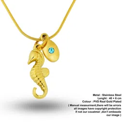 INTERSTELLAR Women Gold-Plated Dragon Pendant With Chain image 2