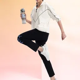 HRX by Hrithik Roshan Mock Collar Running Sporty Jacket with Contrast Piping image 3