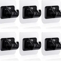 qxore Black Curtain Hooks, Rod Rail Bracket-picture-23