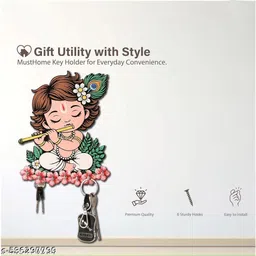 halre Gorvinu crafts prigent premium wooden wall mount key hanger/Key holder Wood Key Holder image 4