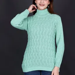 Moda Rapido Women Cable Knit Woollen Pullover-picture-10