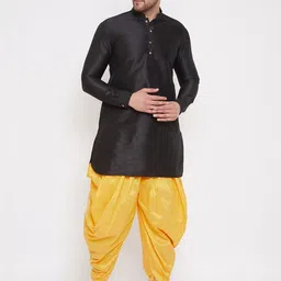 JBN Creation Men Cotton Satin Blend Cowl Pattern Dhoti image 3